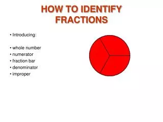 HOW TO IDENTIFY FRACTIONS