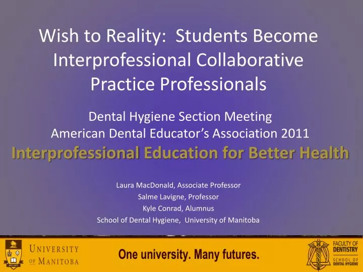 wish to reality students become interprofessional collaborative practice professionals