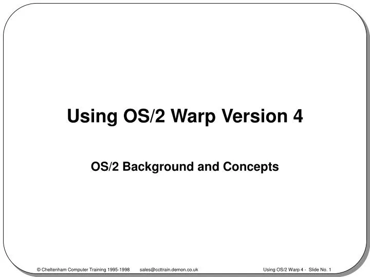 using os 2 warp version 4