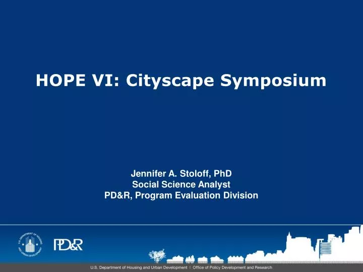hope vi cityscape symposium