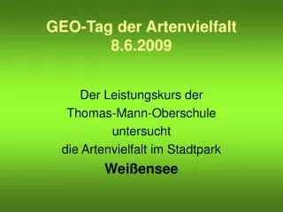 geo tag der artenvielfalt 8 6 2009