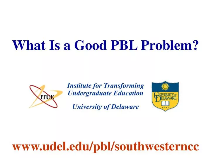 what is a good pbl problem