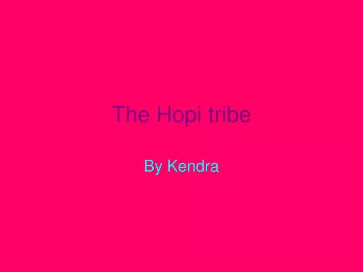 the hopi tribe