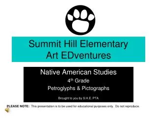 Summit Hill Elementary Art EDventures