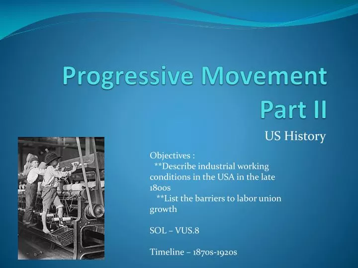 progressive movement part ii