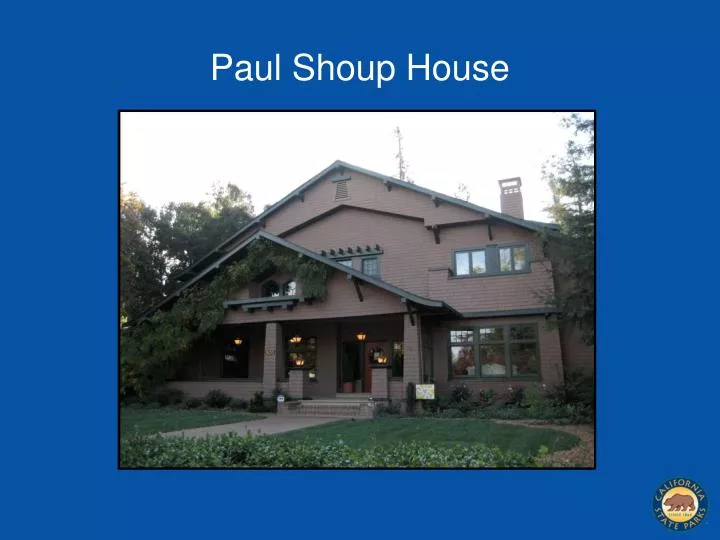 paul shoup house