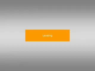leveling