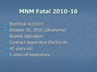 MNM Fatal 2010-16