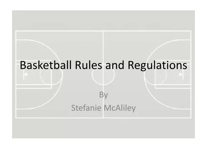 basketball rules and regulations