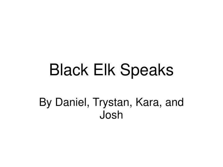 black elk speaks
