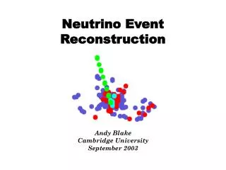 Neutrino Event Reconstruction