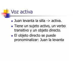voz activa