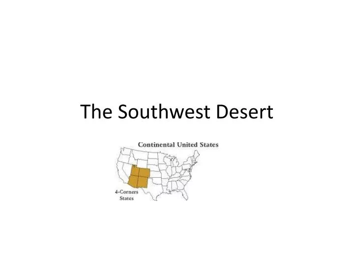 the southwest desert