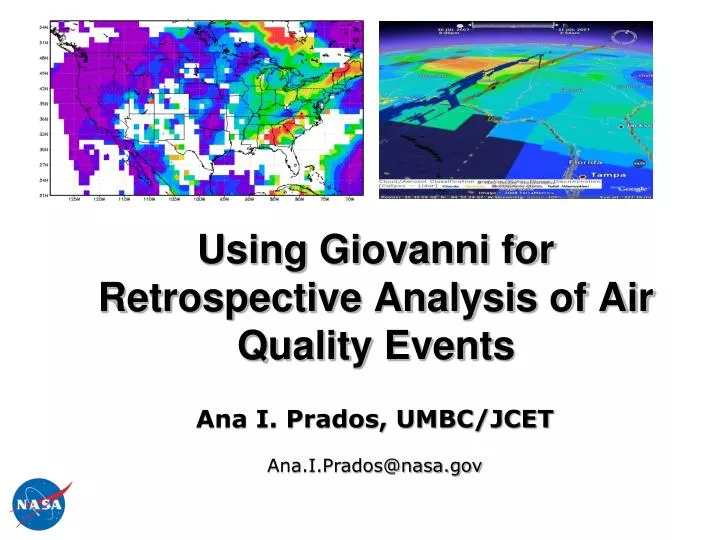 using giovanni for retrospective analysis of air quality events