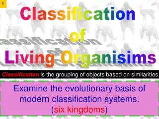 Classification of Living Organisims