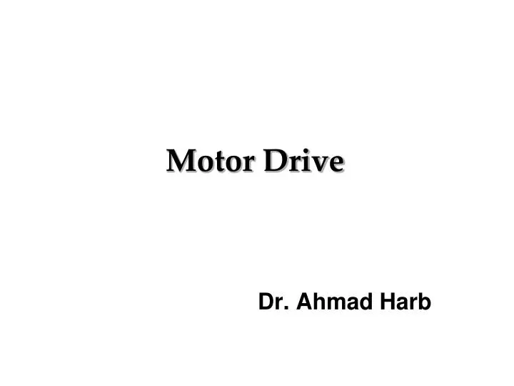 motor drive