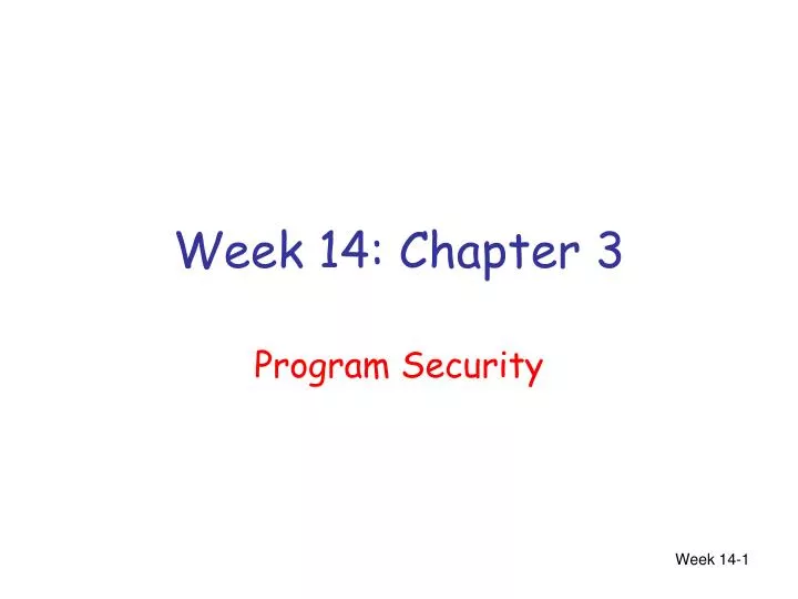 week 14 chapter 3