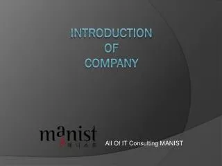all of it consulting manist