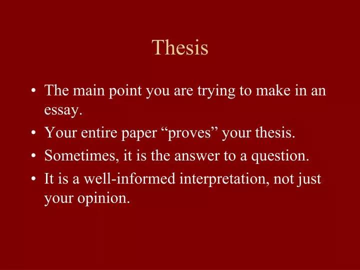 thesis