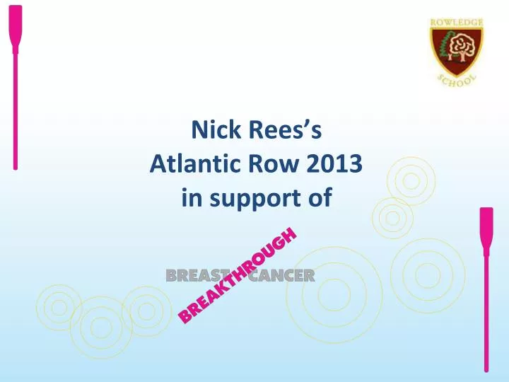 nick rees s atlantic row 2013 in support of