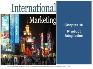 Chapter 10 Product Adaptation