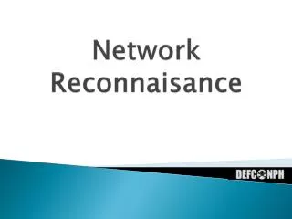 Network Reconnaisance