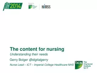 The content for nursing