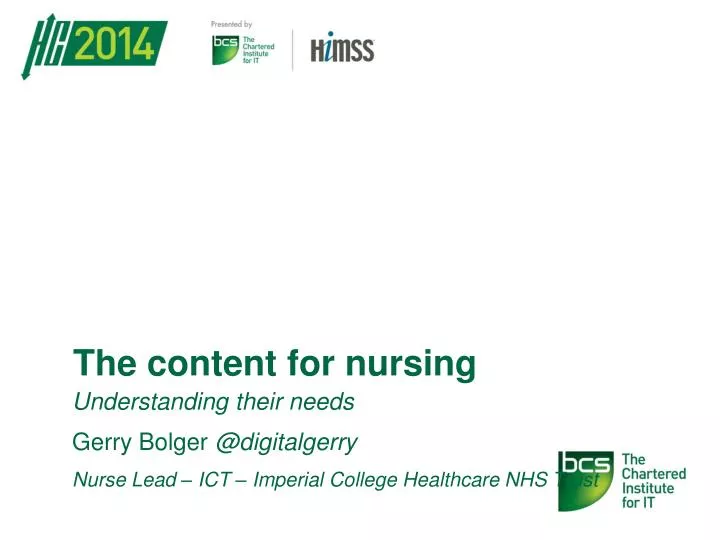 the content for nursing