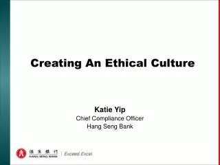 Creating An Ethical Culture