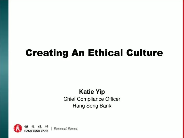 creating an ethical culture