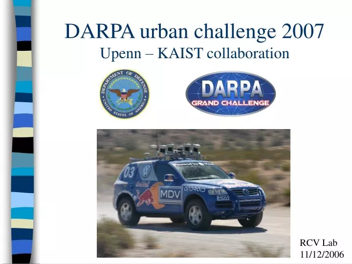 darpa urban challenge 2007 upenn kaist collaboration
