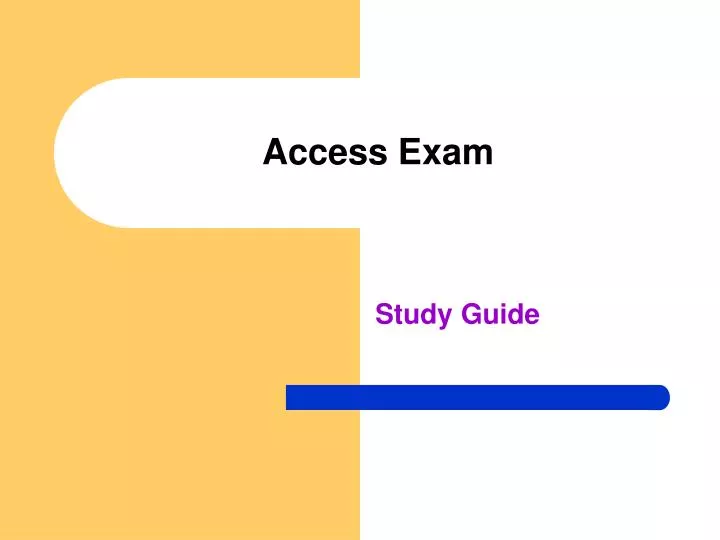 access exam