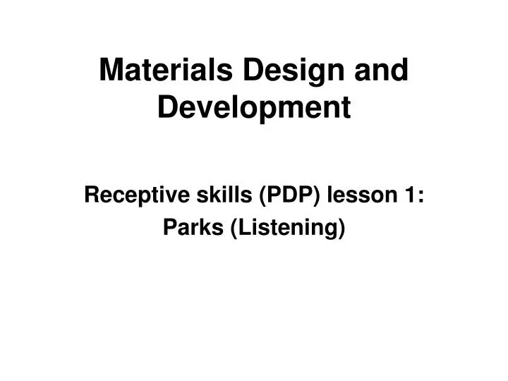 materials design and development