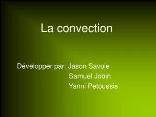 la convection