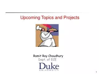 Upcoming Topics and Projects