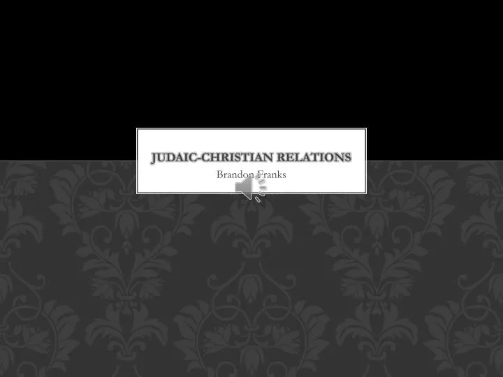 judaic christian relations