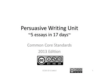 Persuasive Writing Unit ~5 essays in 17 days~