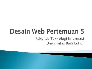 desain web pertemuan 5