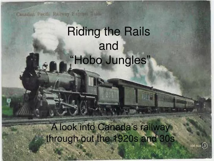 a look into canada s railway through out the 1920s and 30s
