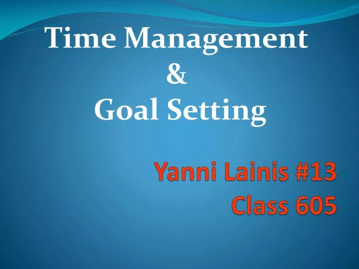 yanni lainis 13 class 605