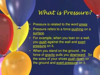 What is Pressure?