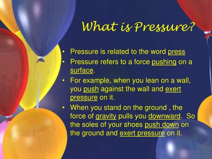 what is pressure