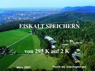 eiskalt speichern