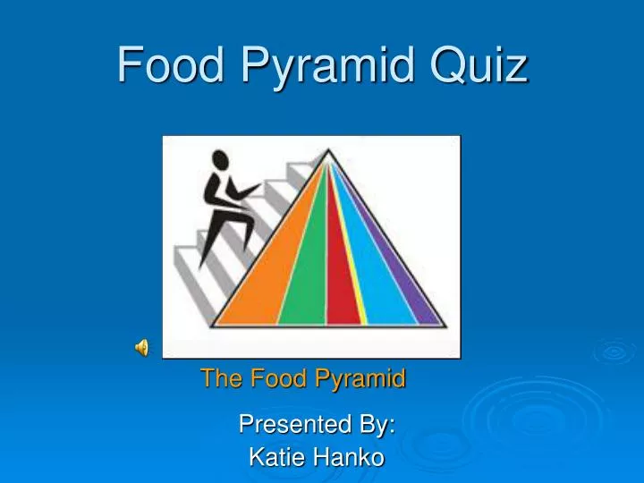 food pyramid quiz