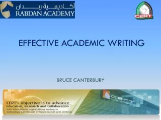 EFFECTIVE ACADEMIC WRITING