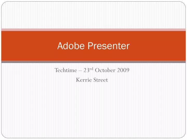 adobe presenter