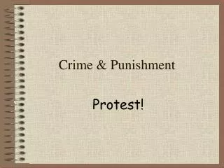 Crime &amp; Punishment