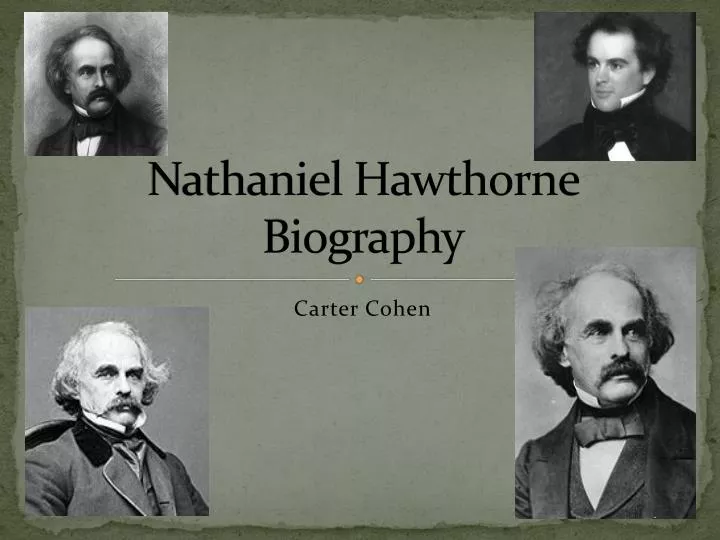 nathaniel hawthorne biography