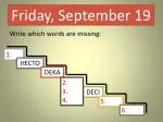 Friday, September 19 - slide 1