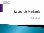 Post-Graduate Research Methods: Enhancing Learning and Organization Skills - slide 1